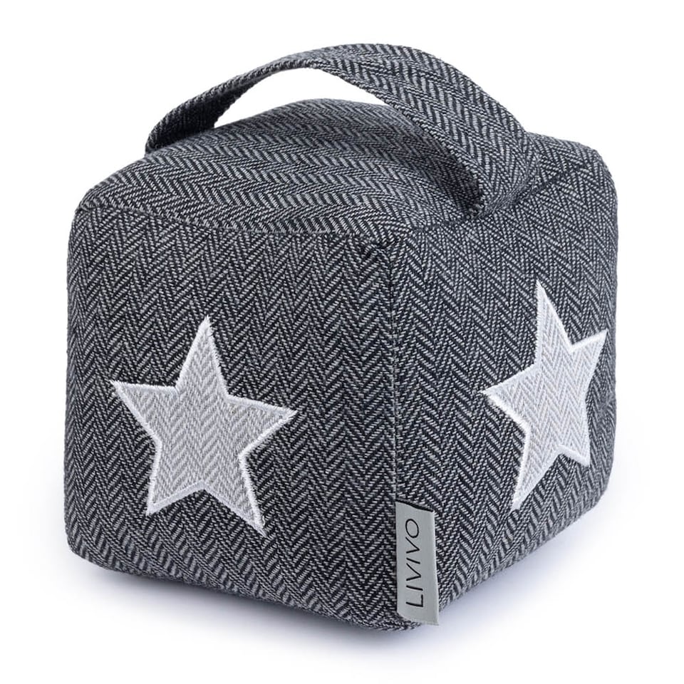 image 1 of Weighted Cube Door Stopper Star