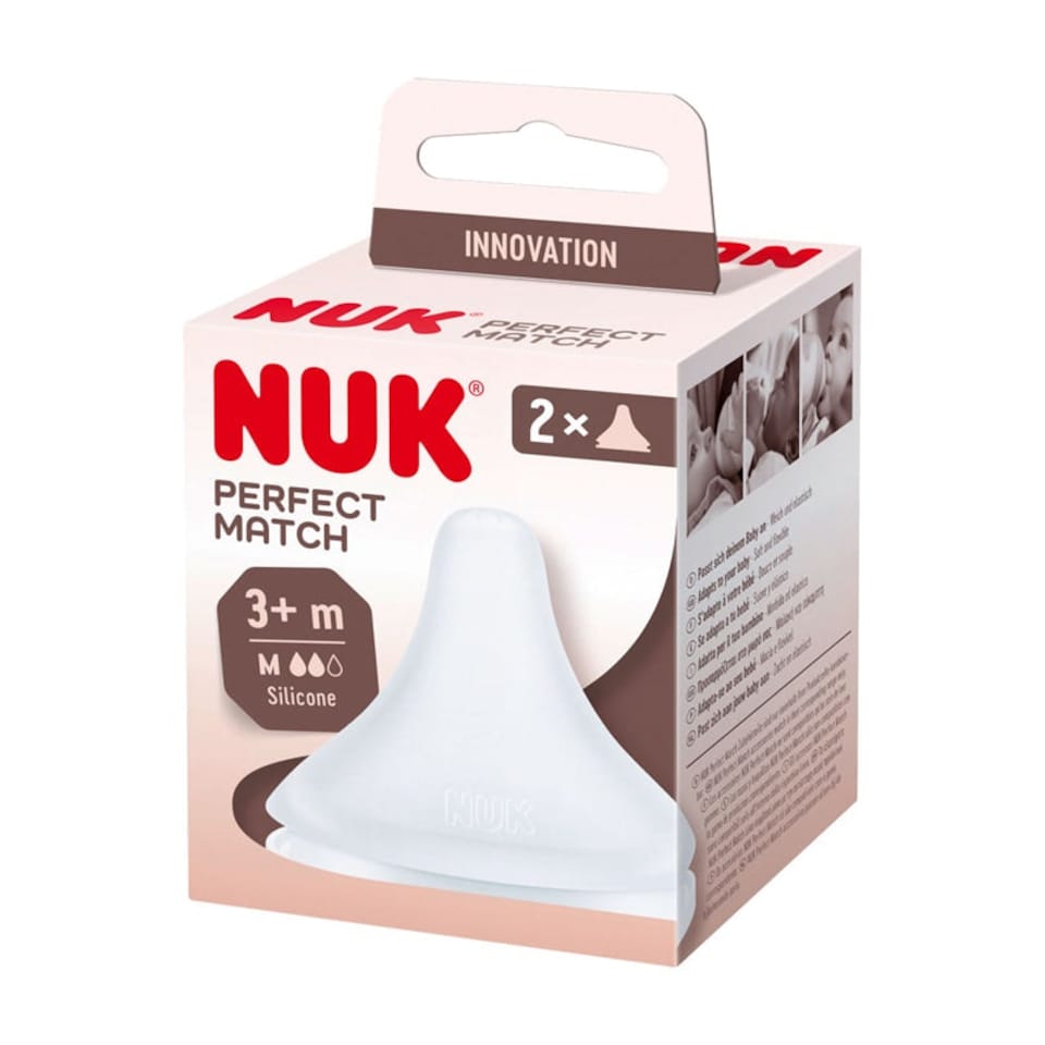 image 1 of NUK Perfect Match Teat Medium 0-3m 2Pk