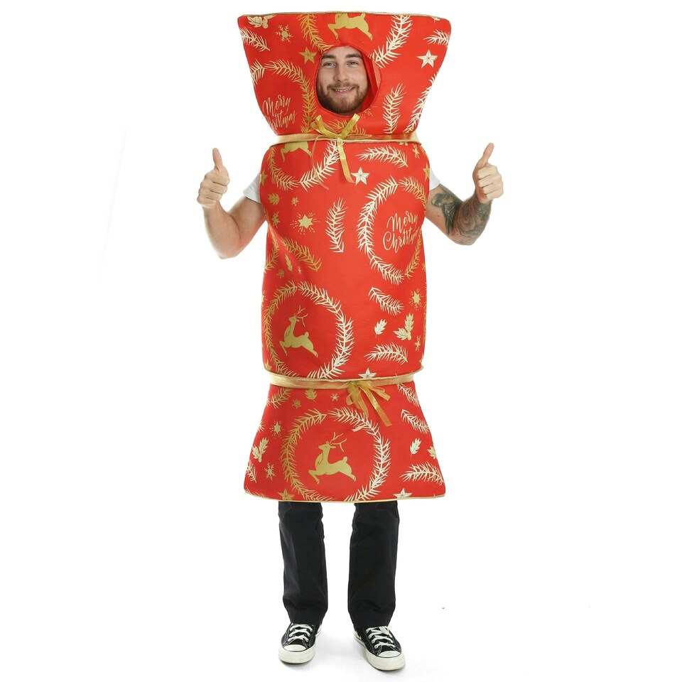 image 1 of Adults Christmas Cracker Costume – Festive Fancy Dress Outfit N/A | One Size