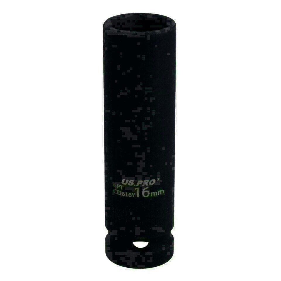 image 1 of 16mm 1/2in Drive Deep Metric Impact Impacted Socket 6 Sided Single Hex