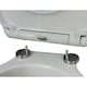 image 3 of Showerdrape Granada White Quick Release Soft Close Toilet Seat