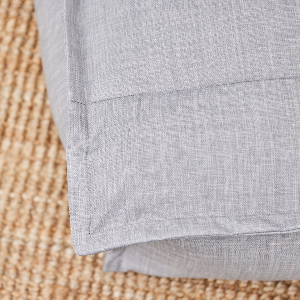 image 1 of Vita Indoor Outdoor Pouffe Footstool Grey Bean Bags | Grey | Grey | 1