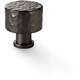 image 1 of Round Hammered Door Knob Dark Bronze 30mm Diameter Cupboard Cabinet Pull Handle