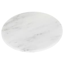 Argon Tableware Round Marble Chopping Board - 30cm - White White