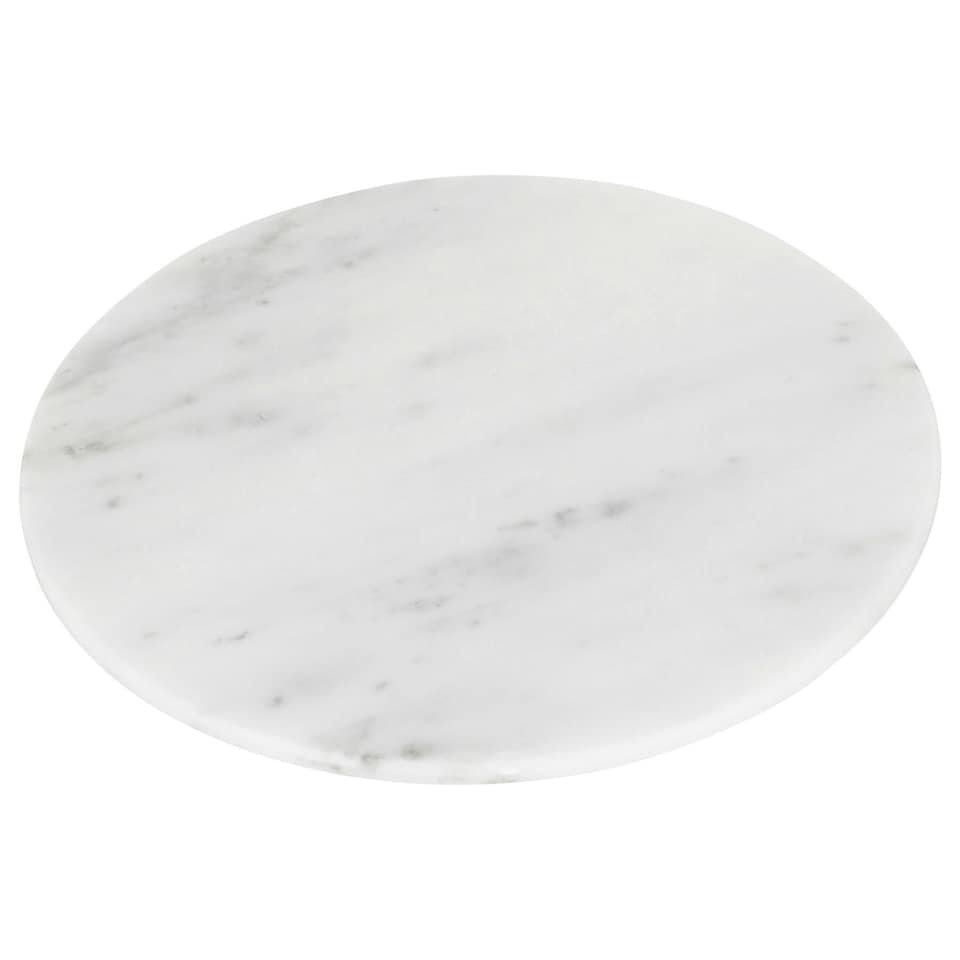 image 1 of Argon Tableware Round Marble Chopping Board - 30cm - White White