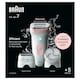 image 2 of Braun Silk-épil 7,  Epilator For Easy Hair Removal, Lasting Smooth Skin, 7-060, White/Flamingo