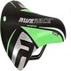 image 5 of AWE Unisex-Youth Junior MTB Green/Black/Silver Bike Seat/Saddle With Steel Rails