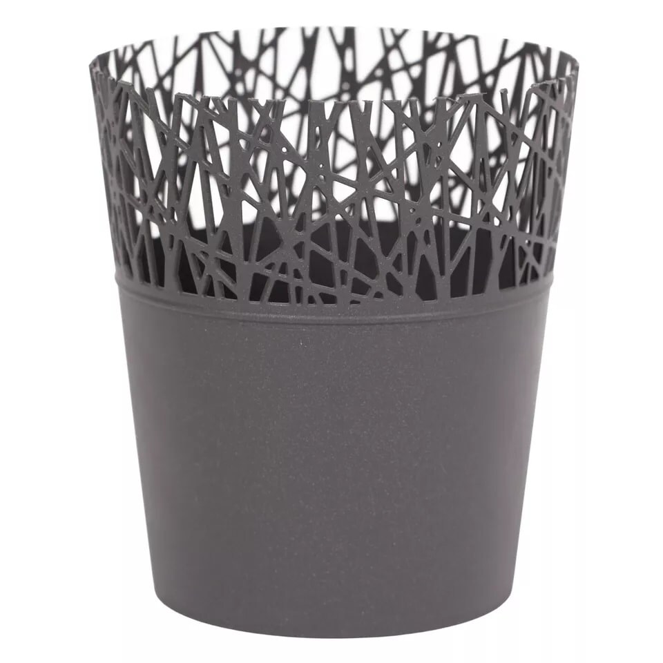 image 1 of Mini Plastic Flower Planter Pots - 183x160x160 cm | Grey | Grey & Set of 1 | 1