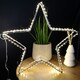 image 1 of 38cm LED Dewdrop Open Star Indoor Outdoor Christmas Decoration in Warm White