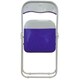 image 5 of Harbour Housewares Coloured Padded Folding Chairs - Purple - Pack of 6 | Purple | Purple