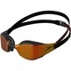 image 1 of Speedo Unisex Adult Fastskin Hyper Elite Swimming Goggles | Black | Black/Oxid Grey/Fire Red | One Size | 1