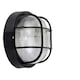 image 1 of ValueLights Pendle Bulkhead light Matte Black Bulkhead Light and E27 Candle LED 4W Warm White 3000K Bulb Black