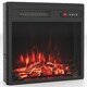 image 10 of COSTWAY Electric Fireplace Insert Fireplace Heater Black