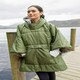 image 4 of Mountain Warehouse Wearable Blanket Unisex Hooded Warm Comfy for Camping Hiking Blue | Navy | One Size