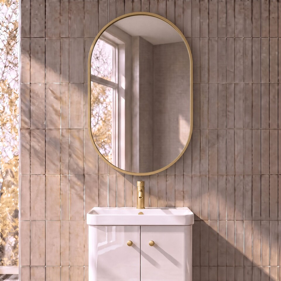image 1 of Balterley Oval Bathroom Mirror