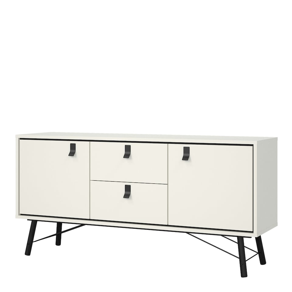 image 1 of Ry Sideboard 2 Doors 2 Drawers in Matt White