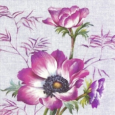 IHR Lunch Napkins Ava Violet&nbsp; 33cm 3ply 20 Pack