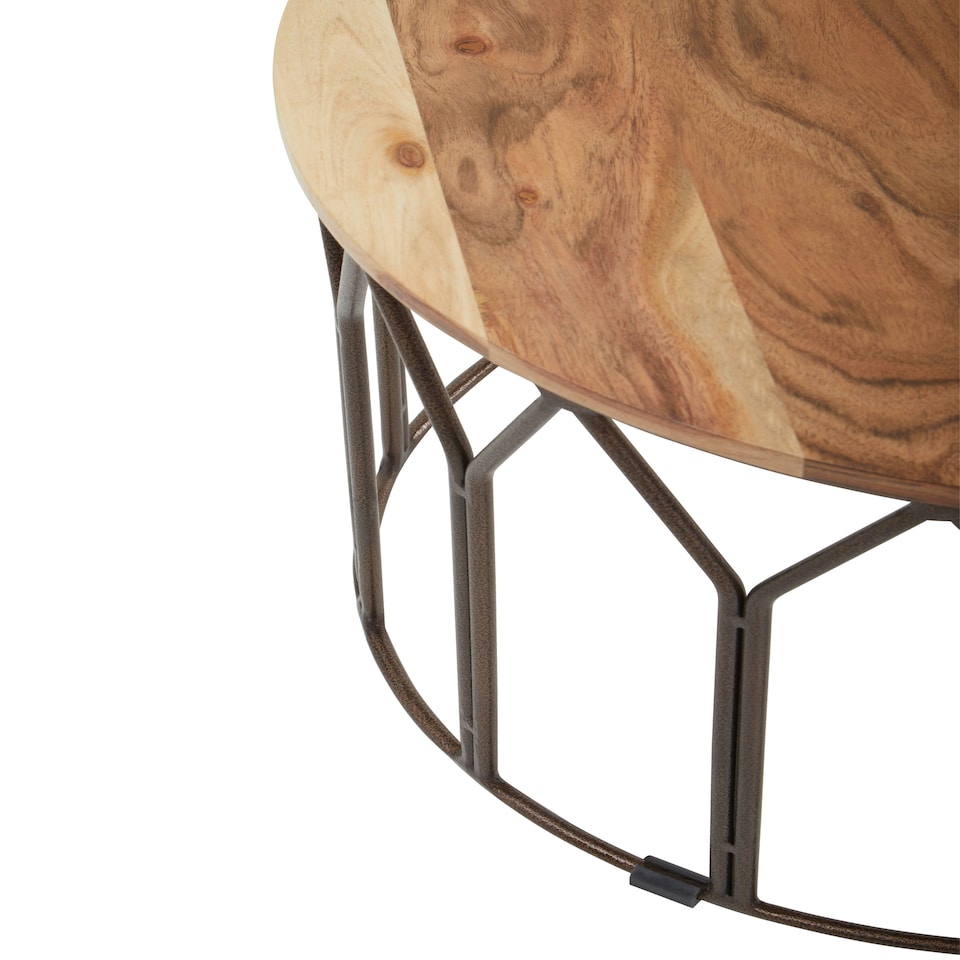 image 1 of Interiors by Premier Natural Mango Wood Large Side Table Brown