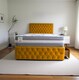 image 1 of Delaware Plush Bed With Mattress, 2 Drawers Same Side & Headboard