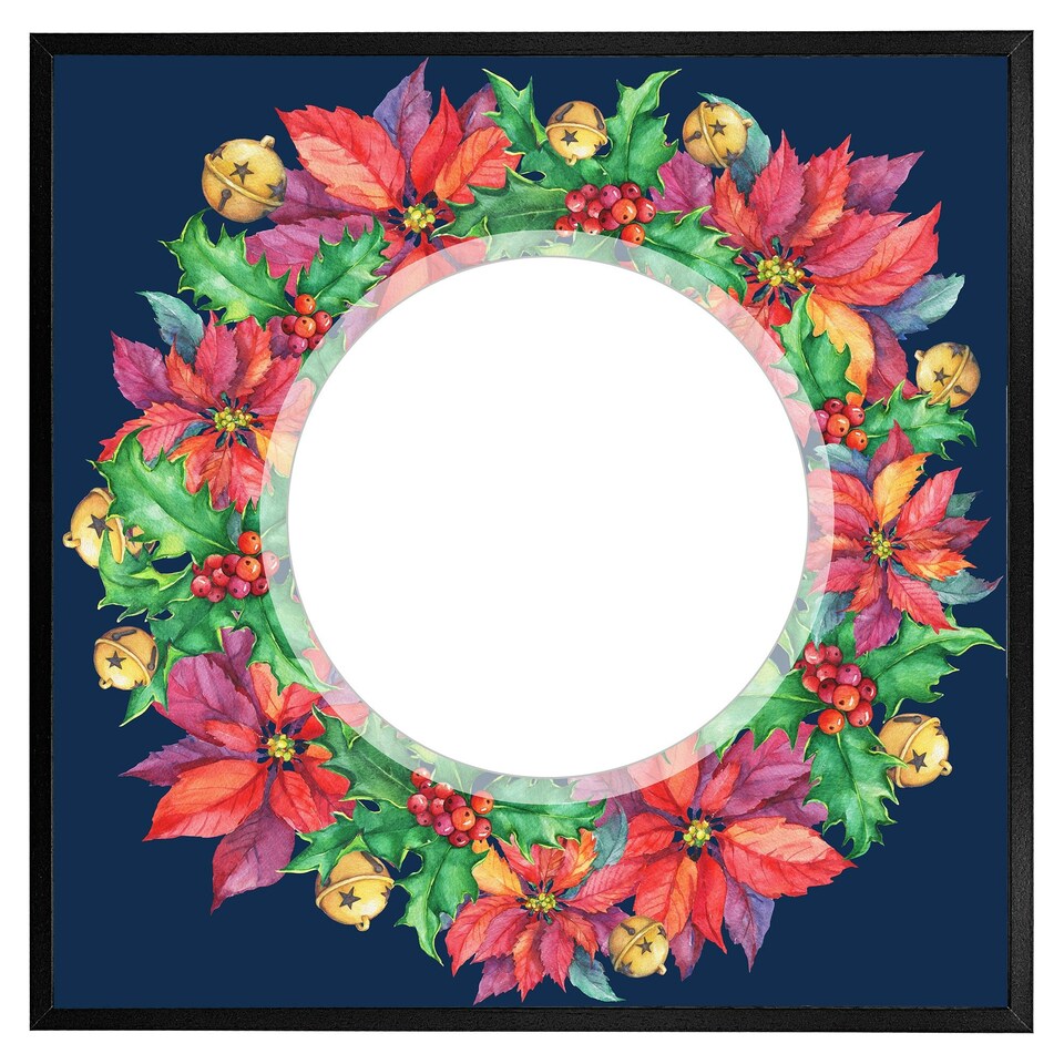image 1 of Holly & bright leaves (Picture Frame) Brown | L