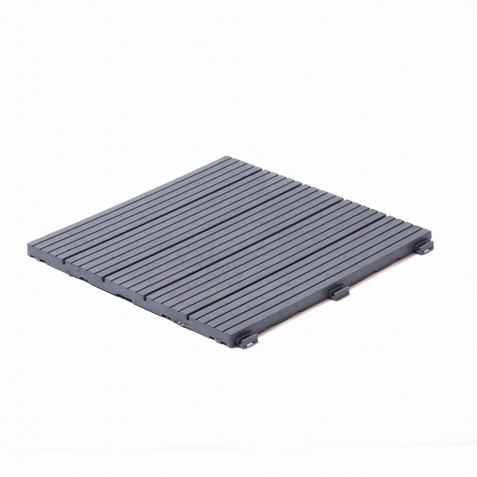 image 1 of Cosmo Garden Patio Cosmopolitan Decking Tiles - Light Grey | Grey | Light Grey | Pack of 1