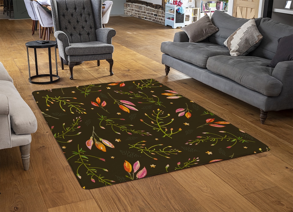 image 1 of Green Branches Rug | Multi