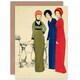 image 1 of 1908 Les Robes De Paul Poiret Art Blank Just to Say Card