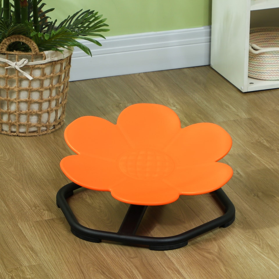 image 1 of AIYAPLAY Sensory Spinning Chair for Kids, for Balance, Coordination, Orange