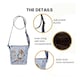 image 3 of Signare Crossbody Sling Bag - Alice in Wonderland Nothing But Cards Blue