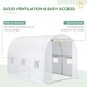 image 3 of Outsunny 3 x 2 x 2m Replacement Greenhouse Cover w/ Windows, White