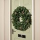 image 3 of 60cm Snow King Fir Hanging Christmas Wreath with Pinecones and 200 Tips in Green