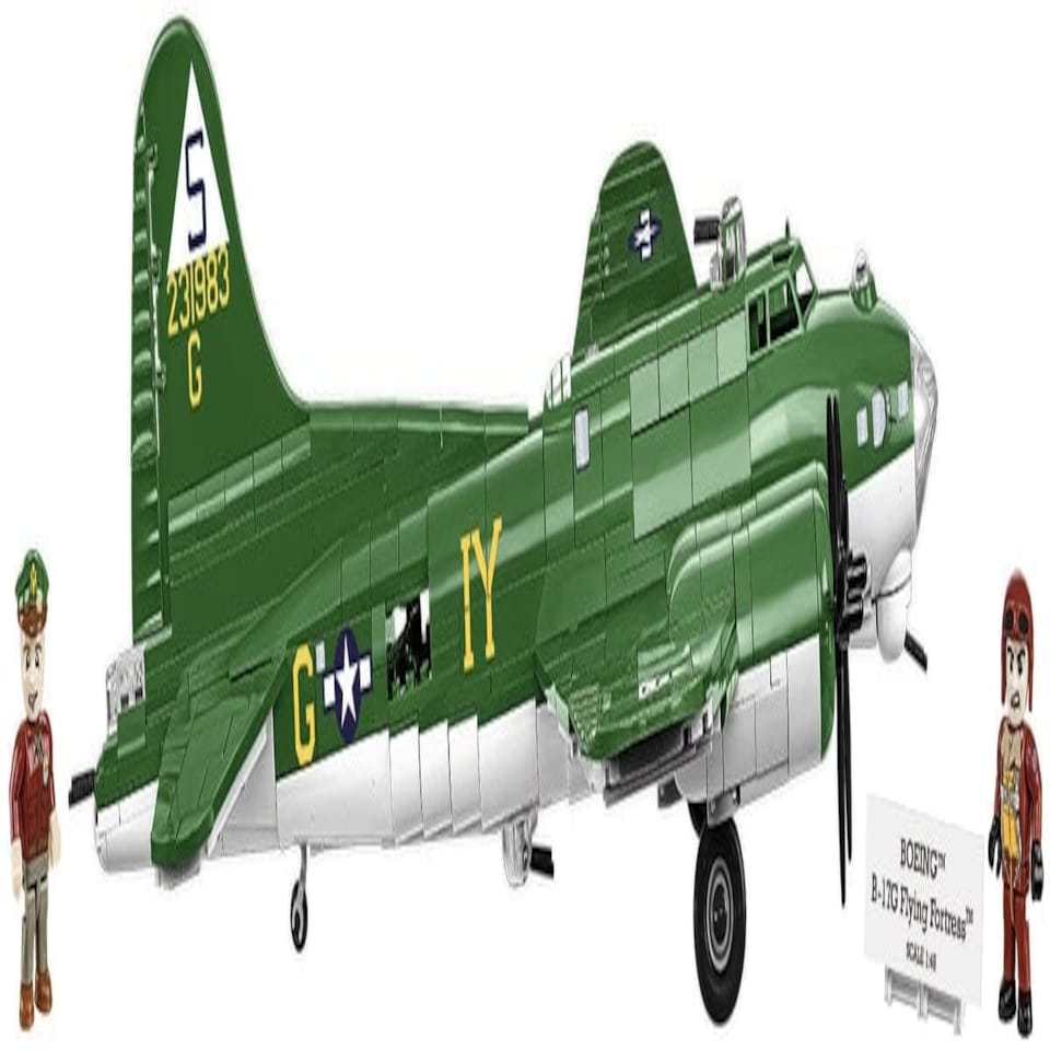 image 1 of Boeing B17G "Flying Fortress" brick plane model - COBI 5750- 1210 bricks