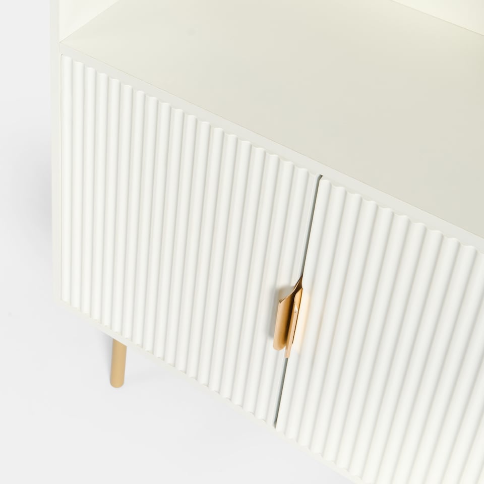 image 1 of OHS Ribbed Display Unit Modern Drawer Cabinet Shelf Storage