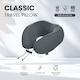 image 2 of CabinZero Classic Travel Pillow, Memory Foam Neck Pillow for Airplane & Travel | Grey | ORIGINAL GREY