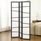 image 6 of HOMCOM Folding Room Divider 3 Panel Privacy Screen Protector with Wooden Frame White | Black | 120L x 1.8D x 170Hcm