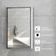 image 5 of HOMCOM Mirror Cabinet Shelves Bathroom Storage  Stainless Steel Wall Cabinet