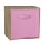 Oak & Light Pink