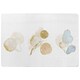 image 1 of glitter shiny dreamy. Blush, blue, white, beige watercolor illustration & elements (Rug) White | L