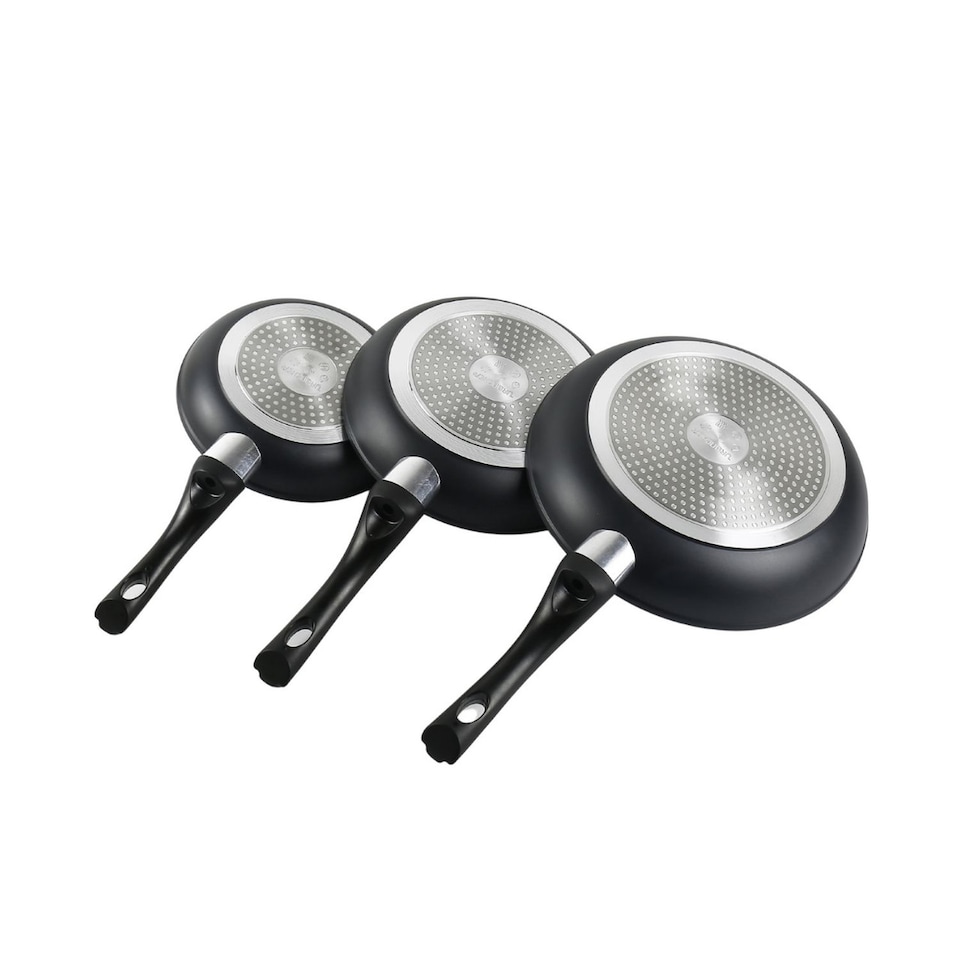 image 1 of 9-PC Black Marble Pots & Pans Set