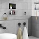 image 2 of BESLAGSBODEN Black Self Adhesive Bathroom Towel Hook