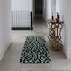 image 3 of Yellow & Blue Triangles (Runner Rug) Multi