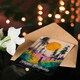 image 4 of Birthday Card Forest Sunrise Joy Abstract Landscape Painting