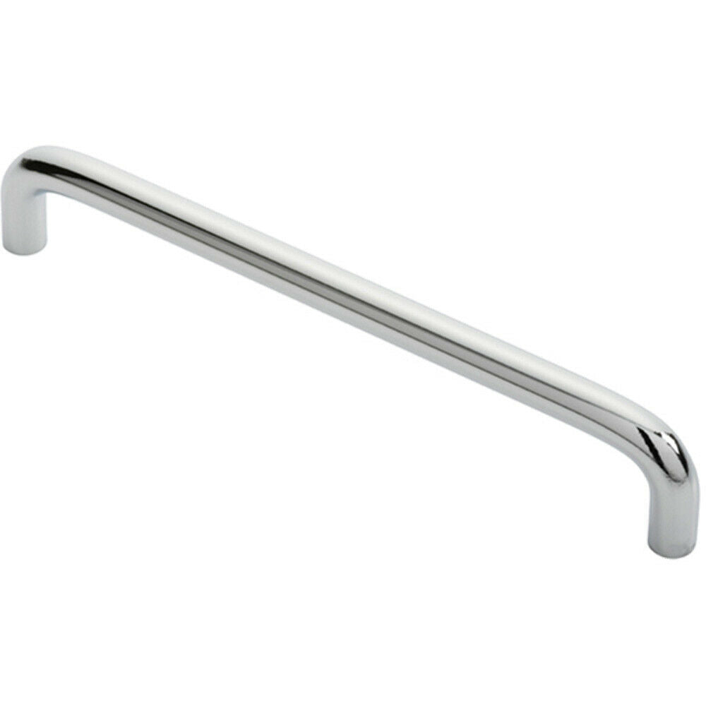 Loops Round D Bar Cabinet Pull Handle 170 x 10mm 160mm Fixing Centres Chrome