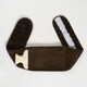 image 6 of OHS Ribbed Fleece Hot Water Bottle Belt Adjustable Heating Wrap | Brown