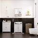 image 2 of Bath Vida Priano 2 Drawer 2 Door Freestanding Bathroom Cabinet, White