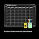 image 4 of Glass Dry Erase Magnet Whiteboard Monthly Calendar Planner for Refrigerator