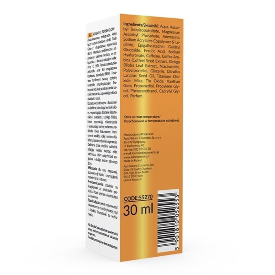 image 1 of Apis ADENO-C Flash Glow Illuminating Face Serum | 30ml