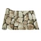 image 1 of Living and Home Rustic Stone Brick Textured PVC Wallpaper | Multi