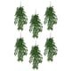 image 1 of Pack of 6 x Hanging UV and Fire Resistant Artificial Clustered Fern Plant 128cm