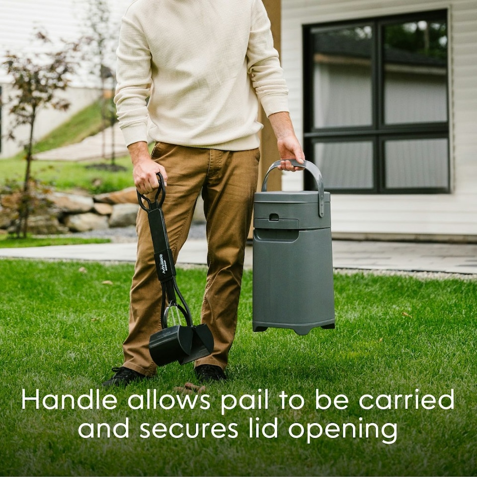 image 1 of Pet Genie Dog Waste Disposal System with Extra Refill